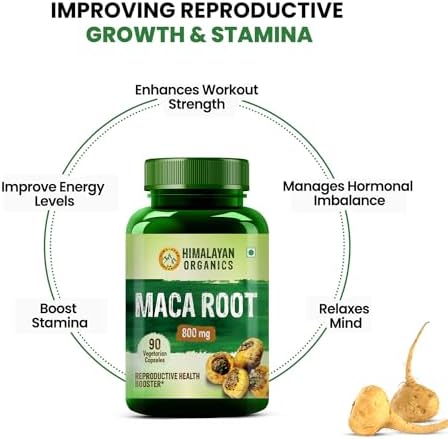 Himalayan Organics Maca Root Extract 90 Veg 800mg Capsules 90 – Lepidium meyenii