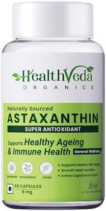 Health Veda Plant Astaxanthin 8mg Capsules 60 – Ayurvedic Herb