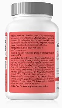 Vedistry Liver Care Tablets 60 – Ayurvedic Herb
