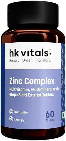 HK Vitals Zinc with Vitamin C and Vitamin D — Tablets 60 – Vitamin Supplement