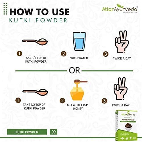 Attar Ayurveda Kutki Powder 100g – Katuki (Picrorhiza Kurroa)