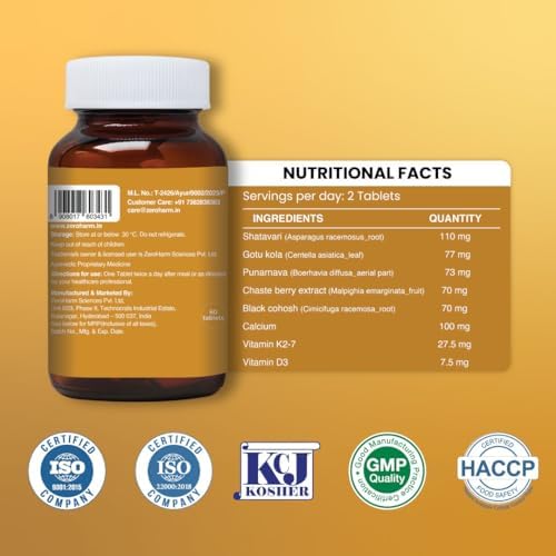 ZEROHARM Women’s Midlife Support Tablets – Ayurvedic Herb