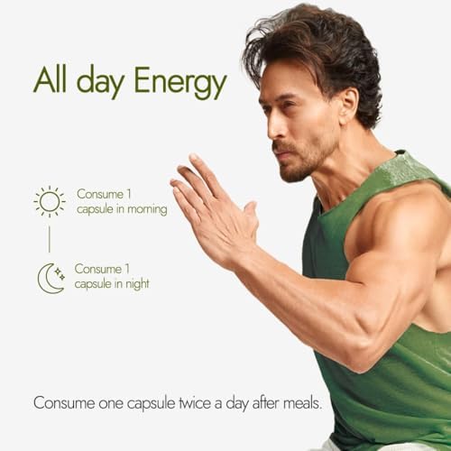 Kapiva Shilajit Energy Capsules with Ashwagandha Capsules 60 – Withania somnifera
