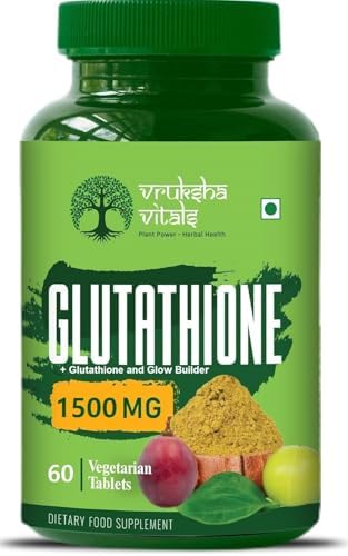 Vruksha Vitals Glutathione with Vitamin C & Biotin Tablets 60 – Vitamin Supplement
