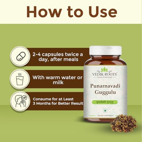 Vedikroots Punarnavadi Guggulu Tablets 60 – Boerhavia diffusa