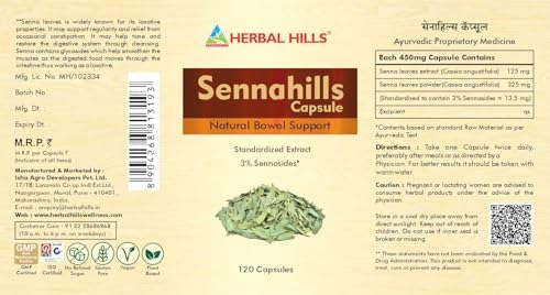 Herbal Hills Senna Capsules – Senna alexandrina