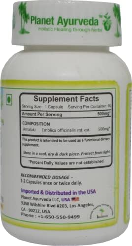 Planet Ayurveda Amalaki Rasayan Capsules 60 – Emblica officinalis