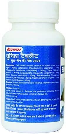 Baidyanath Sunidra with Jatamansi Tablets 60 – Nardostachys jatamansi