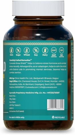 Cureveda Ashwagandha, Brahmi & Jatamansi Ayurvedic Tablets – Withania somnifera
