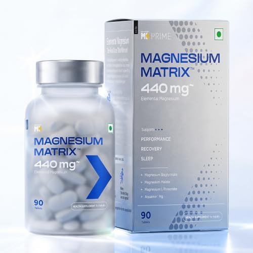 MuscleBlaze Magnesium Matrix 440mg Tablets 90 – Vegetarian Mineral