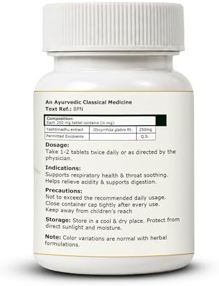 Pure Nutrition Yashtimadhu Licorice for Throat & Digestion Capsules 60 – Glycyrrhiza glabra