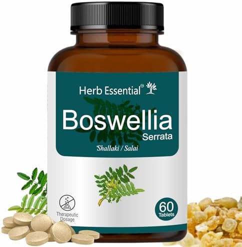 Herb Essential Boswellia Shallaki 500mg Tablets 60 – Boswellia serrata