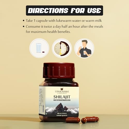 Upakarma Pure Shilajit Extract Capsules 90 – Herbal Extract