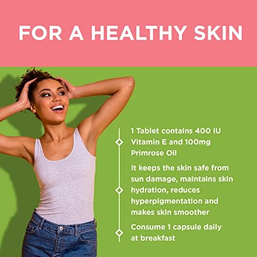 HK Vitals Vitamin E with Evening Primrose Capsules 60 – Vitamin Supplement