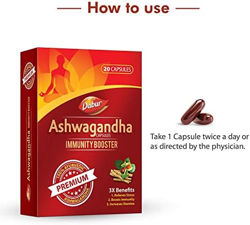 Dabur Ashwagandha Capsules 20 – Withania somnifera