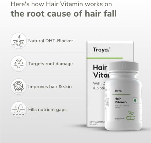 Traya Hair Vitamins with Biotin Capsules – Vitamin Supplement