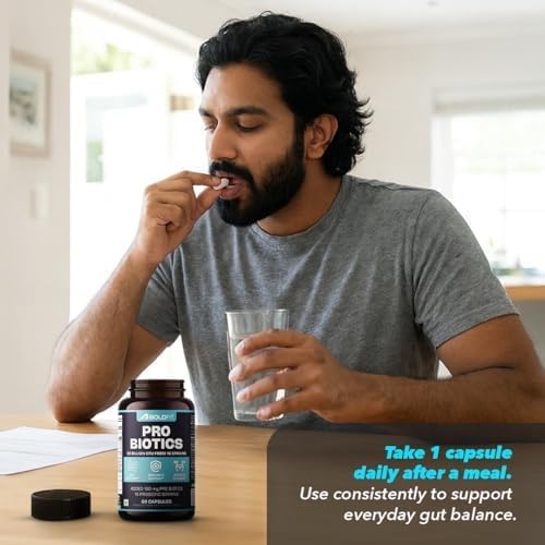 Boldfit Probiotics CFU, 16 Strains 60 Veg 30Billion Capsules 60 – Ayurvedic Herb