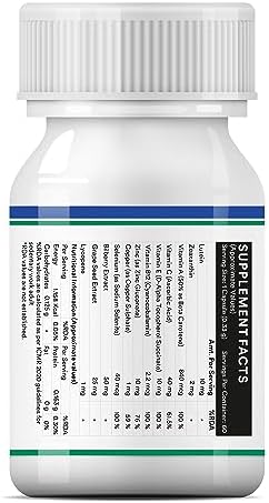INLIFE Lutein & Bilberry Eye Health Capsules 60 – Vaccinium myrtillus
