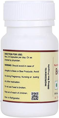 Superbee Propolis 500mg Capsules 30 – Ayurvedic Herb