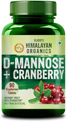 Himalayan Organics D-Mannose + Cranberry 60 Veg Capsules 60 – Ayurvedic Herb