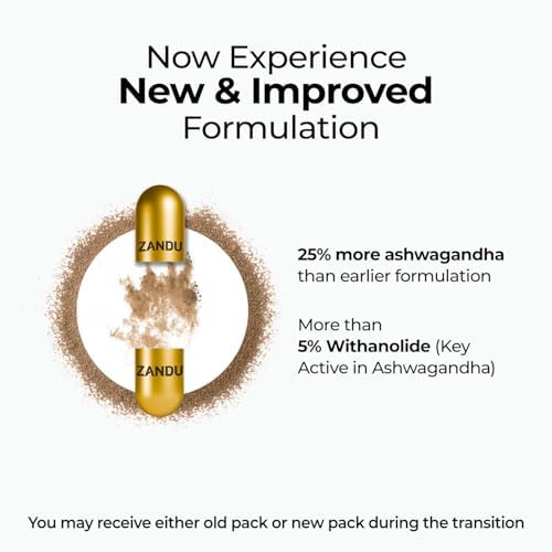 Zandu Ashwagandha Gold Plus Capsules 60 – Withania somnifera