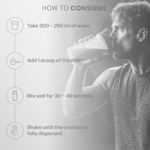 MuscleBlaze Micronised Creatine Monohydrate CreAMP Capsules 100g – Amino Acid