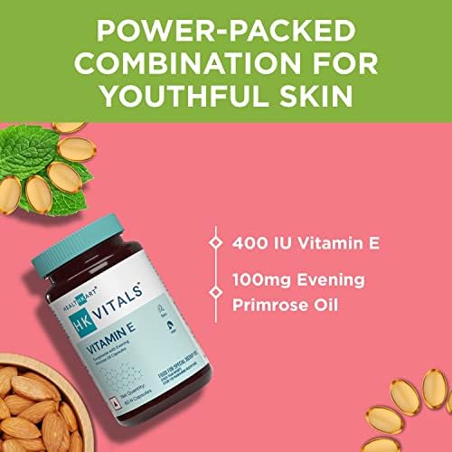 HK Vitals Vitamin E with Evening Primrose Capsules 60 – Vitamin Supplement