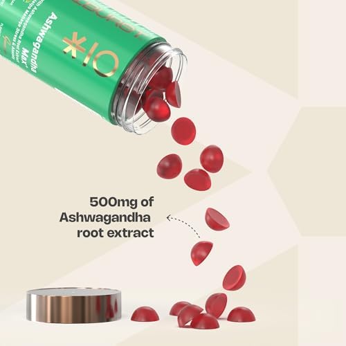 Nutriburst Ashwagandha Max 500mg Gummies – Withania somnifera