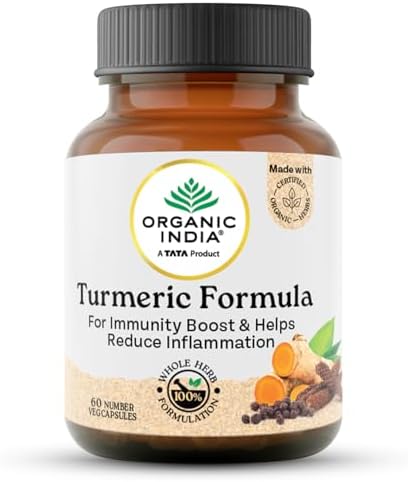 Organic India Turmeric Formula Capsules 60 – Curcuma longa