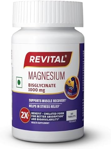 Revital Magnesium Bisglycinate 440mg Tablets 60 – Vegetarian Mineral