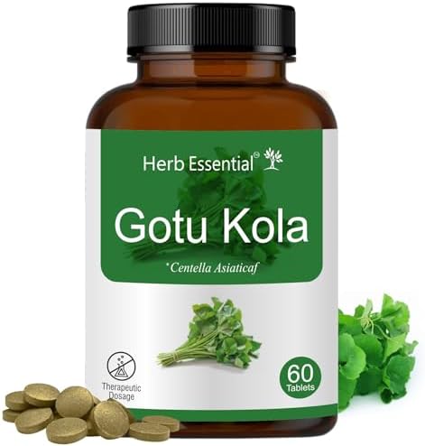 Herb Essential Gotu Kola 500mg Tablets 60 – Centella asiatica