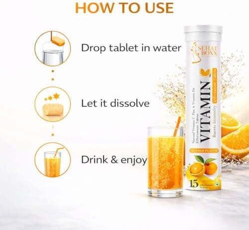 Vitamin C + Zinc + Vitamin D3 Effervescent Tablets 15 – Vitamin Supplement