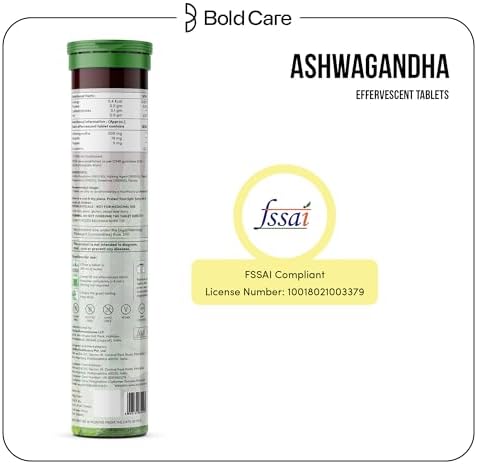 Bold Care Ashwagandha Effervescent Tablets 20 – Withania somnifera