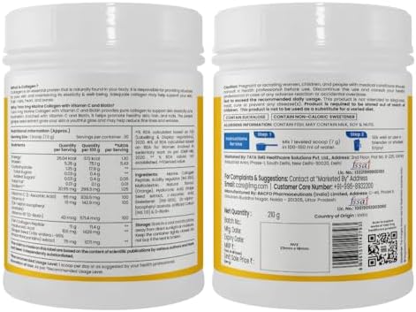 Tata 1mg Marine Collagen Powder with Grape Seed Powder – Ayurvedic Herb
