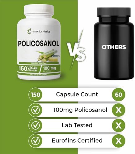 Policosanol 100mg Capsules 150 – Ayurvedic Herb