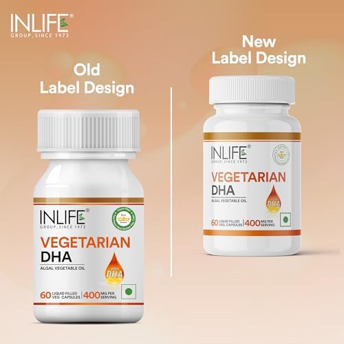 INLIFE Omega-3 Algal DHA 400mg Capsules 60 – Ayurvedic Herb