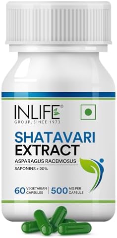InLife Shatavari Extract 500mg Capsules 60 – Asparagus Racemosus