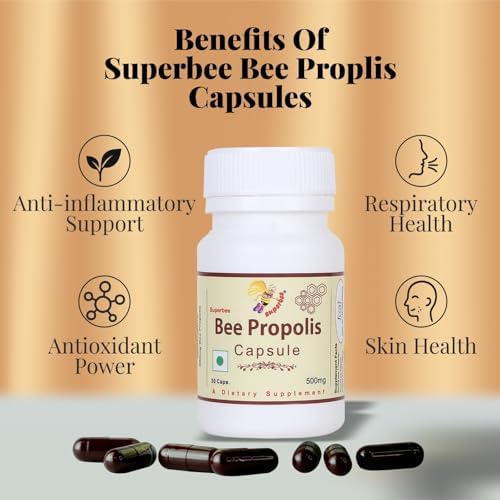Superbee Propolis 500mg Capsules 30 – Ayurvedic Herb