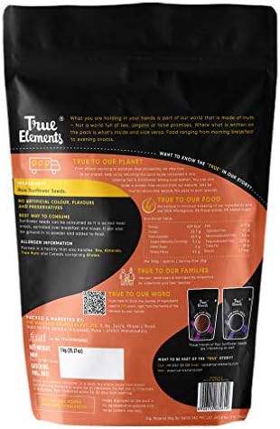 True Elements Raw Sunflower Seeds 1kg – Helianthus annuus