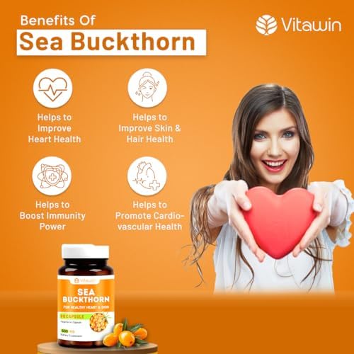 Sea Buckthorn 500mg Capsules – Hippophae rhamnoides