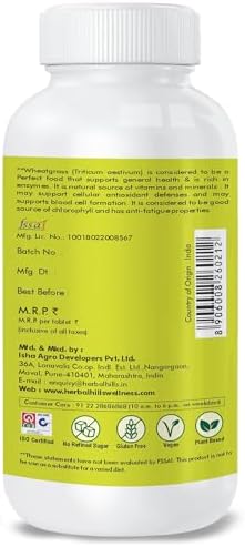 Herbal Hills Wheatgrass Tablets 120 – Triticum aestivum
