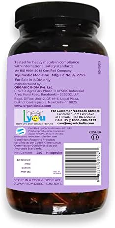 Organic India Tulsi Capsules 250 – Ocimum sanctum