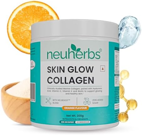 Neuherbs Marine Collagen with Biotin & Vitamin C Powder – Vitamin Supplement