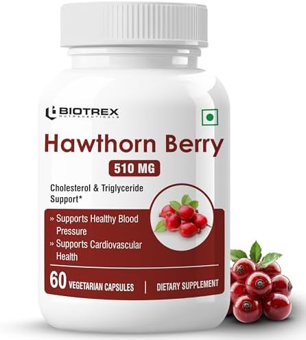 Biotrex Hawthorn Berry 510mg Capsules 60 – Ayurvedic Herb