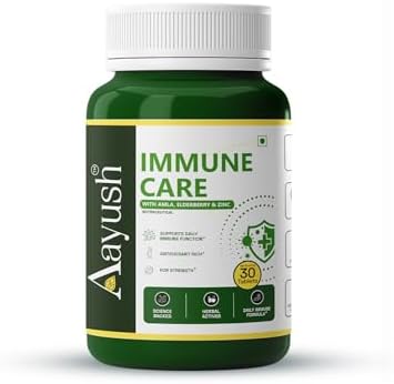 Aayush Wellness Amla, Zinc & Vitamin C Tablets – Emblica officinalis