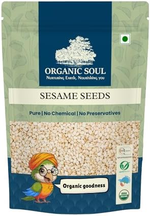 Organic Soul White Sesame Seeds Capsules 250g – Sesamum indicum