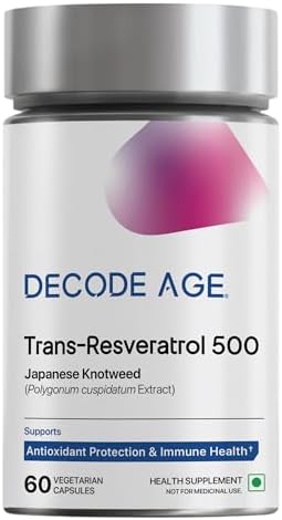 Trans-Resveratrol 500mg Capsules 60 – High-Strength Antioxidant Polyphenol