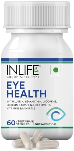 INLIFE Lutein & Bilberry Eye Health Capsules 60 – Vaccinium myrtillus