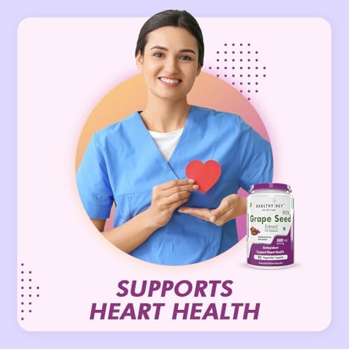 HealthyHey Grape Seed Extract 95% Capsules – Vitis vinifera seed