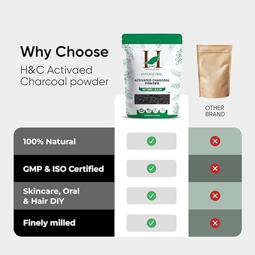 HandC Herbal Activated Charcoal Powder 227g – Natural Skincare